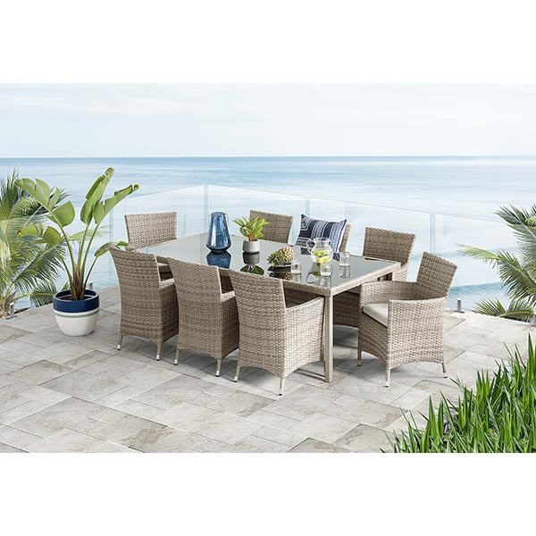 9 Piece Outdoor Dining Suite Rent To Own